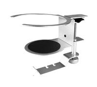 YIXANNX Desktop llation Accessories, 2 1 Holder Spill-Proof The The is Sturdy Durable, Suitable Kitchen Table Office, Silver