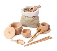 YIXANNX Develop Hands-On Ability With Childrens Sensory Set Wooden Toys View Brain Training Cutlery Set Chopsticks Spoon Pick Up