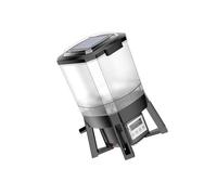 YIXANNX Digital Automatic Aquarium Feeder Timer Auto Fish Pond Food Dispenser 6L Convenient and Reliable Solar Feeding