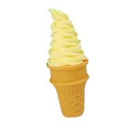 YIXANNX Display Sample Cold Drink Cold Drink Sample Boost Sales At Shops With Catchy Fake Ice Cream Cone Artificial Ice Cream Models Cake Decorating Fake Food, Yellow, 6x6x14cm