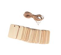 YIXANNX DIY Arts Crafts Bookmark Wood Chip Cutouts Kids Craft Projects Personalized Name Tags And Thank Cards For Celebrations Wooden Tags For Crafts With Holes Stockings Blank