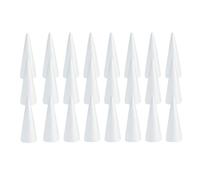 YIXANNX DIY Projects Handmade Gnomes Holiday Decorations Transform Ordinary Crafts Into Extraordinary Works With Foam Cones Polystyrene Forms For Crafts Crafting Cake Topper, White, 110MM