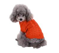 YIXANNX Dog Clothing Polyester Sweet Gift Breathable Puppy Shirt Various Sizes Puppies Dress Elasticity Pet Accessories, Orange, L