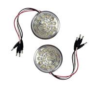 YIXANNX Dual Revolu-tion 17 Led Watermelon Light Trailer Lights Turn gnal And Marker To Auxiliary Light Underglow Lights, Yellow&Green