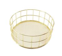 YIXANNX Durability Guaranteed Makeup Storage Basket Wide Application and Scratch-Proof Elegant Cosmetics Storage Basket Luxury, Gold
