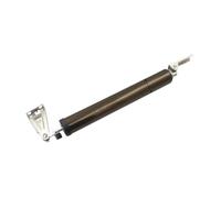 YIXANNX Durable Heavy Duty Door Closer Automatic Adjustable Speed Protects Doors Against Noise Reduces Damage Effectively Pneumatic Closer Aluminum Alloy Easy Installation, Brown Not Flush, 32mm