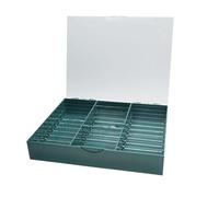 YIXANNX Dustproof Nail Storage Box Transparent Lid Features Versatility For All Nail Art Enthusiasts Not Only Is Storage Box Suitable For Displaying False Nails, Green, 24x19x4.5cm