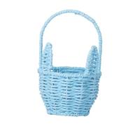 YIXANNX Easter Bunny Basket Easter Decor Flower,Blue,21x12.5x8.5 cm
