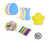 YIXANNX Easter Foam Stickers Set Stimulates Children S Imagination Fun Crafts For Kids Classroom Rabbit Chick Egg Decorations Easter Crafts For Kids Classroom Rabbit Chick Egg