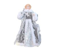YIXANNX Elegant 30cm Angel Christmas Tree Topper For Traditional Holiday Ornament Light Up Christmas Tree Angel Topper