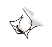 YIXANNX Elegant Aromatherapy Wax Candle Melting Warmer Diffuser Traditional Look Adds Warmth And Inviting Aroma To Any Room Candle Aroma Diffuser Warmer Desktop, Black, 9.3x9.4cm