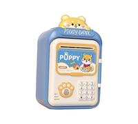 YIXANNX Engaging Electronic Piggy Bank for Kids with Password Lock Fun Kids Activity to Manage Money Creatively Electronic Piggy Bank for Toy ATM Money, Blue, 14.5x11.5x25cm