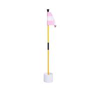 YIXANNX Experience Backyard Golf Training With Lightweight And Practical Golf Putting Flag And Hole Cup Set Adjustable For Needs Indoor Outdoor Home Office Backyard Golfing Gifts, Pink White