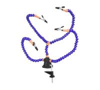 YIXANNX Flexible Helping Hands Soldering Station Jewelry Crafts Offering for All Projects and Not Easy to Break for Long Time Third Hand Soldering Tool PCB Holder Solder Clamp, Blue, 30cm