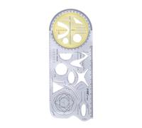 YIXANNX for Creative Geometric Ruler Suitable Attention Grabbing Item Useful In Drawing Calculations For Professionals Math Teaching Building Form Work, Style A