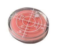 YIXANNX Golf Level Function Marks Round Bubble Level Portable Golf Tool Essential for All Skill Levels On Course Outdoor Ball Position Mark Levelling Bubble Meter, Pink, 2.5x1.5cm