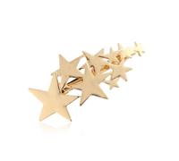 YIXANNX Hair Pin Five-pointed Star Metal DIY Headwear Accessory Making Fitting Accessories Manual Pretty Plain Clips Gifts, Golden
