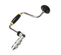 YIXANNX Hand Tool Hand Crank Drill Carpenters Bit Brace Comfortable Nonslip Handle Easy Innovative Woodworking Tool Swing Bit Clip Multifunctional Woodworking, Silver, 30x17cm