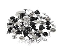 YIXANNX High Strength Sewing Hooks Eyes Closure Completeness Set For Bra Trousers Skirt Dress DIY Craft Including Black Bra Trousers Skirt Dress Sewing DIY Craft