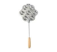 YIXANNX Home Egg Waffle Baking Die Fast Heat Conduction Making Tasty Waffles and Breakfast Desserts for Any Occasion 7 Holes Cupcake Maker Comfortable Grip