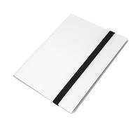 YIXANNX Innovative Card Holder Folders Featuring Side Loading Pockets Keeping Cards Securely In Place At All Times Trading Card Carrying Binder 4 Pockets Books Storage Album, white, 21x17.5cm
