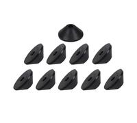 YIXANNX Lavatory Fittings Rubber Gasket Non Slip Fix Solutions Reliable for Ensuring Toilet Stability MaterialHigh SBR Rubber for Quick Repair of Wobbly Toilet Seats, Black, Inner Diameter 6mm