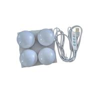 YIXANNX LED Vanity Mirror Lights Bulbs Kit Elegant Cosmetic Lamp Hollywood Style, 4 Bulbs