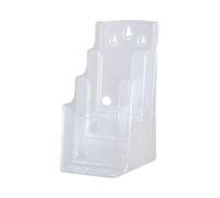 YIXANNX Literature Holder Countertop Organizer Exhibition Designed to Hold Variety of Documents and Pamphlets Securely Pamphlet Holder Display Stand Magazines Menu, A6, 3 Tier