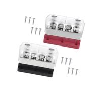 YIXANNX Marine RV 600A Battery Ground Buss Bar Reliable Cer Construction For Interference-Free Connections High Current Terminal Block 12V To 48V Parts Rvs 600A Bus Bar 4 Studs Distribution Block