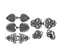 YIXANNX Medieval Cloak Dresses Shawl Clips For Sweater Brooch Clips Elegant Brooch With Easy Suitable For All Fashion Occasions Medieval Cloak Dresses Shawl Cape Fasteners, Black