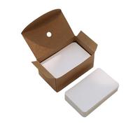 YIXANNX Mini Greeting Cards Paper Set 100PCS Small Blank Message Note Double Sided Card Stock Thick Paper Cardstock Makes Wonderful Gift for Boys 100PCS Small, White, 89x52mm