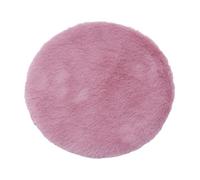 YIXANNX Miniature Dollhouse Round Plush Rug Kitchen Decor Simulation Living Room Accessories Carpets For Kids Dollhouse Kitchen Pretend Party Accessories Toys , Pink , Round