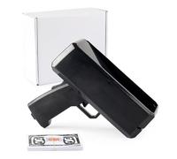 YIXANNX Money Gun With Prop Money Realistic Dollar Bills Fun Spreader ABS Novel Spray Toy Cool And Fun. Weddings Dollar Christmas Made Of ABS Safety, black