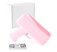 YIXANNX Money Gun With Prop Money Realistic Dollar Bills Fun Spreader ABS Novel Spray Toy Cool And Fun. Weddings Dollar Christmas Made Of ABS Safety, pink