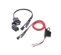 YIXANNX Motorcycle Handlebar Charger 2.1A Dual USB Adapter Cover Dustproof for Mobile Phone 12V Accessories Replacement Part