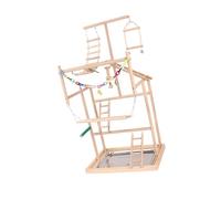 YIXANNX Multifunctional Parrot Stand Bird Playground Wooden Perch Game Gym With Exercise Supplies And Climbing Activities Exercise Play Stand Bird Swing Climbing Hanging