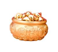 YIXANNX Multipurpose Bowl Decorative Offering Bowl Office Desk Festival Home Decor and Gift-Giving Feng Shui Treasure Yuan Bao Ingots Ornament Festivals Brass Treasure Basin