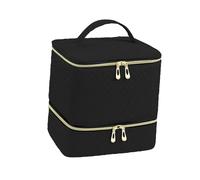 YIXANNX Nail Organizers And Storage Features Double Layer Keeping Nail Polishes And Tools Neat And Accessible 2 Layers Polish Storage Bag Hold 30 Bottles