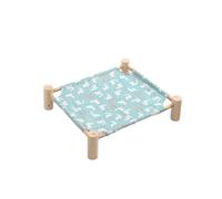 YIXANNX Never Worry About Your Pets Comfort Again With Our Durable Canvas Pet Bed Sturdy Cat And Dog Hammock Wooden Cat Hammock, Alpaca style, trumpet53*48 * 13