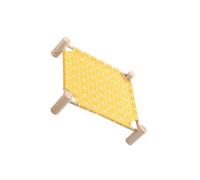 YIXANNX Never Worry About Your Pets Comfort Again With Our Durable Canvas Pet Bed Sturdy Cat And Dog Hammock Wooden Cat Hammock, Square yellow, large size 65 * 53 * 13