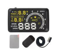 YIXANNX On-board Computer Car Speedometer Head-up Display HUD ObdII Windshield Projector Fuel Consumption Speeding Alarm