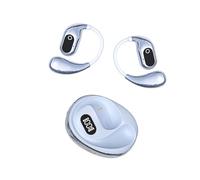 YIXANNX Open Earphones Redefining Comfort And In Translation ABS Ai Translation Multi Language Text Earphones, turquoise
