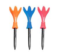 YIXANNX Pack of 3 Golf Tees Professional Mixed Color Nylon Mini Accessories Attachment Ball Nails Golf Wool Planting Nail