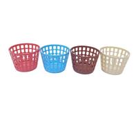 YIXANNX Plastic Storage Basket Convenient Cleaning Tool Organizer Box, Red, 1.37x1.25x1.22 Inch