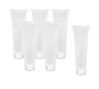 YIXANNX Portable Empty Tubes Clear Cosmetic Containers Squeeze Makeup Sample Soft Tube Bottle With Lid For Business Trips Makeup Sample Soft Container Tube Bottle With Lid