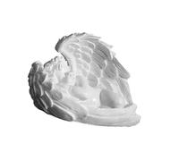 YIXANNX Resin White Angel Statue Elegant Desktop Decor Collection Window Props for Christmas sculpture Decoration, lie down left think