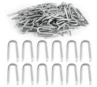 YIXANNX Saddle Nail Fastening Solutions Include Galvanized Nails Reliable Fencing Pin Applications and Garden U Nails for Fencing Fence Post Anchor Fixed