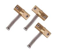 YIXANNX Saddle Shaped Spring Screws Compensated Saddles Bass Bridge Saddle Durable Replacement Electric QualityThe Compensation Is Made Of Metal Spring Screw Barrel Style Replacement Parts Brass