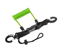 YIXANNX Scuba Diving Camera Flashlights Anti-lost Spiral Lanyard Coil Cable Spring Safety Emergency Tool Hand Grip Holder, Transparent Green