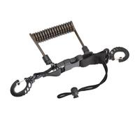 YIXANNX Scuba Diving Camera Flashlights Anti-lost Spiral Lanyard Coil Cable Spring Safety Emergency Tool Hand Grip Holder, Transparent Black